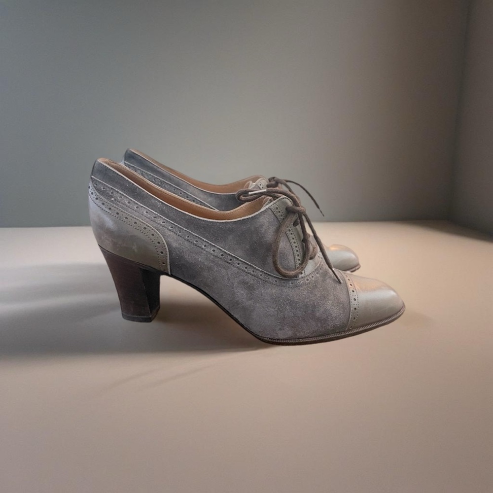 Fratelli Rossetti Grey Suede Leather Booties - Size 6.5